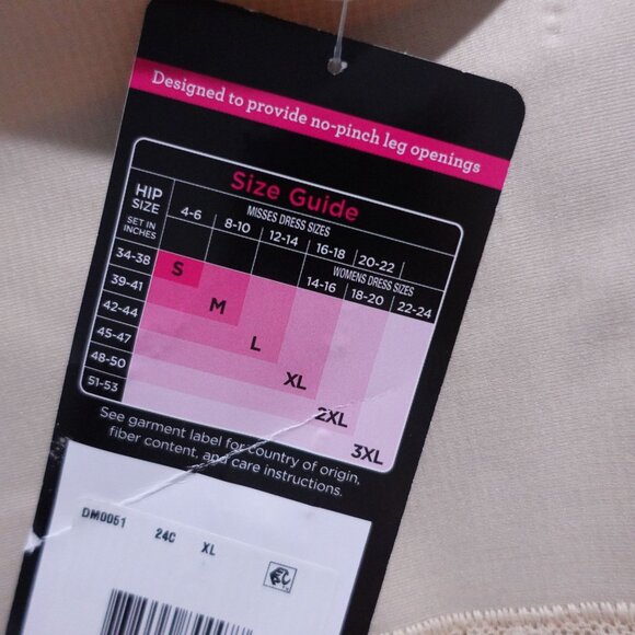 NEW Maidenform Tame Your Tummy Firm Control Brief Size XL Beige DM0051 - Picture 6 of 7